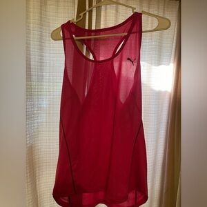 Puma Women’s Racer Back Athletic Top Hot Pink Sz medium